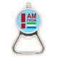 thumbnail image 1 of Soy de Sierra Leona Acero inoxidable Metal cerveza tapa sacacorchos, 1 of 3