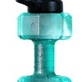 thumbnail image 2 of Botellas de agua potable con forma de mancuerna de copa ecológica PET de gran capacidad 2600ML verde Cola Hervidor con mancuernas, 2 of 3