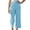 Light Blue-Shorts for Women, variant on YanHoo Plus Size Capri Pants for Women Cotton Linen High Waist Drawstring Wide Leg Pant Casual Solid Color Cropped Trousers with Pockets