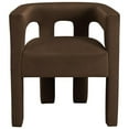 thumbnail image 4 of Pemberly Row Modern / Contemporary Brown Velvet Dining Chair, 4 of 7