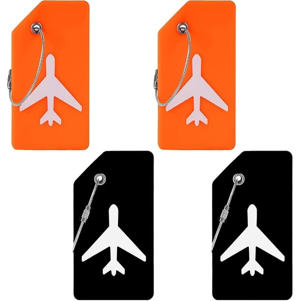 Etiqueta de maleta 4 piezas Etiqueta de equipaje Titular de etiqueta de equipaje de viaje Etiqueta de equipaje de avión Etiqueta de equipaje Etiqueta de Ait Titular de etiqueta de