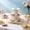 White, variant on Topukaiba 3-Tier Cupcake Stand, Cardboard Cupcake Tower Stand, Dessert Cup Cake Stand Tower, Dessert Trays Cupcake Tier Stand For Birthday Wedding Party Decoration, Green, 11.2X11.4In
