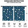 thumbnail image 2 of Blackout Kids Curtains,Navy Daisy Flower Pink Flowers Pattern Childrens Insulated Curtains Set Of 2,Bedroom Essentials,Toddler Room Decor 42"x54", 2 of 5