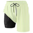 thumbnail image 5 of FUZHIQ Men's Board Shorts with Four-Way Stretch Lightweight Solid Color Quick Dry Pool Swimming Trunks with Compression Liner Upf 50+ Sun Protection Beach Shorts Bathing Suits,L, 5 of 5