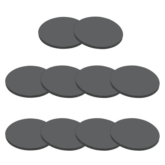 Rubber Solid Discs Washers 20mm OD x 2mm Thick Rubber Round Gasket Pad Bushings Spacer, Black 10 Pcs