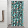 thumbnail image 2 of Pitbull Dog and Flower Floral Shower Curtain 36"x72" ,Bathroom Decorative Shower Curtains Set with 12 Hooks,Modern Waterproof Washable Shower Curtain, 2 of 6
