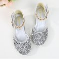 thumbnail image 5 of MZXELPRJD Sandals for Girls Size 4 Toddler Girl Sandals Size 10 Mary Jane Toddler Shoes Princess Shoes for 4-6 3 Years Old Girl Gift Toddler Gifts Silver 8.5-9 Years, 5 of 9