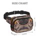 thumbnail image 4 of Fotbe Pug dog Yoga Cangurera Cuadrada con Estampado de Doble Capa, Bolsa de Cintura Ajustable Mini para Hombres y Mujeres, 4 of 9