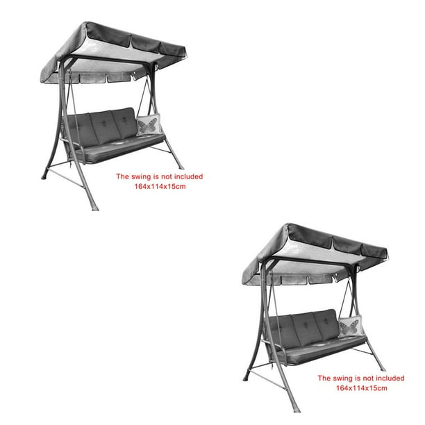 Yuarrent Nueva cubierta para columpio de 3 asientos, cubierta para jardín, impermeable, resistente a los rayos UV, sombra para silla, polvo/vela, patio Type1 NO1 Yuarrent CBP109932