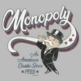 thumbnail image 2 of Girl's Monopoly An American Classic Mr. Monopoly  Graphic Tee Athletic Heather Large, 2 of 5