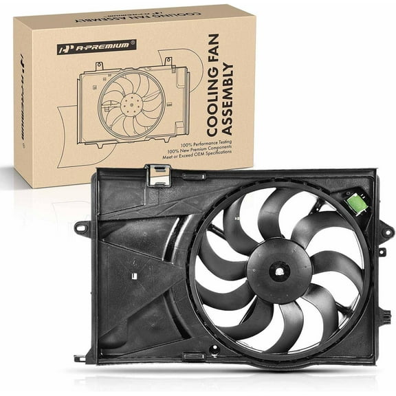 A-Premium Engine Radiator Cooling Fan Assembly Compatible with Chevrolet Sonic 2012-2019, L4 1.4L, Manual Transmission, Replace# 42364539, 95080113