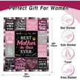 thumbnail image 5 of Wife Gifts Blanket, Wedding Anniversary Romantic Gifts for Wife, Wife Birthday Gifts from Husband, Presents for Wife, to My Wife Gifts, Mothers Day Wife Gift, Cozy Throw Blanket 60" x 50", 5 of 5