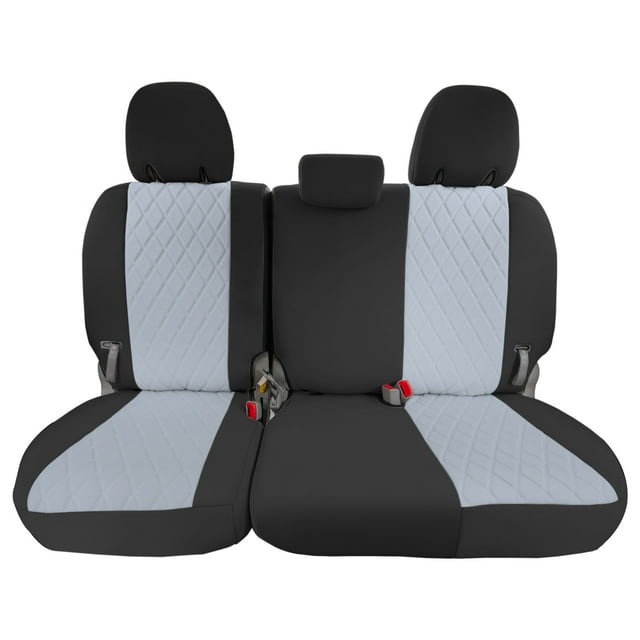 For Toyota Sienna 2011-2020 FH Group Neoprene Waterproof Custom Fit Car Seat Covers - 3rd Row Gray
