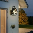 thumbnail image 2 of Miumaeov Outdoor Wall Lights Rustic Exterior Wall Mounted Sconce Light Glass Lampshade Wall Lamp for Patios Pavilions Gardens Courtyard Villa, 2 of 10