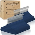 thumbnail image 4 of Casafield 100 Velvet Kid's Hangers for Children's Clothes, 14" - Royal Blue, 4 of 7