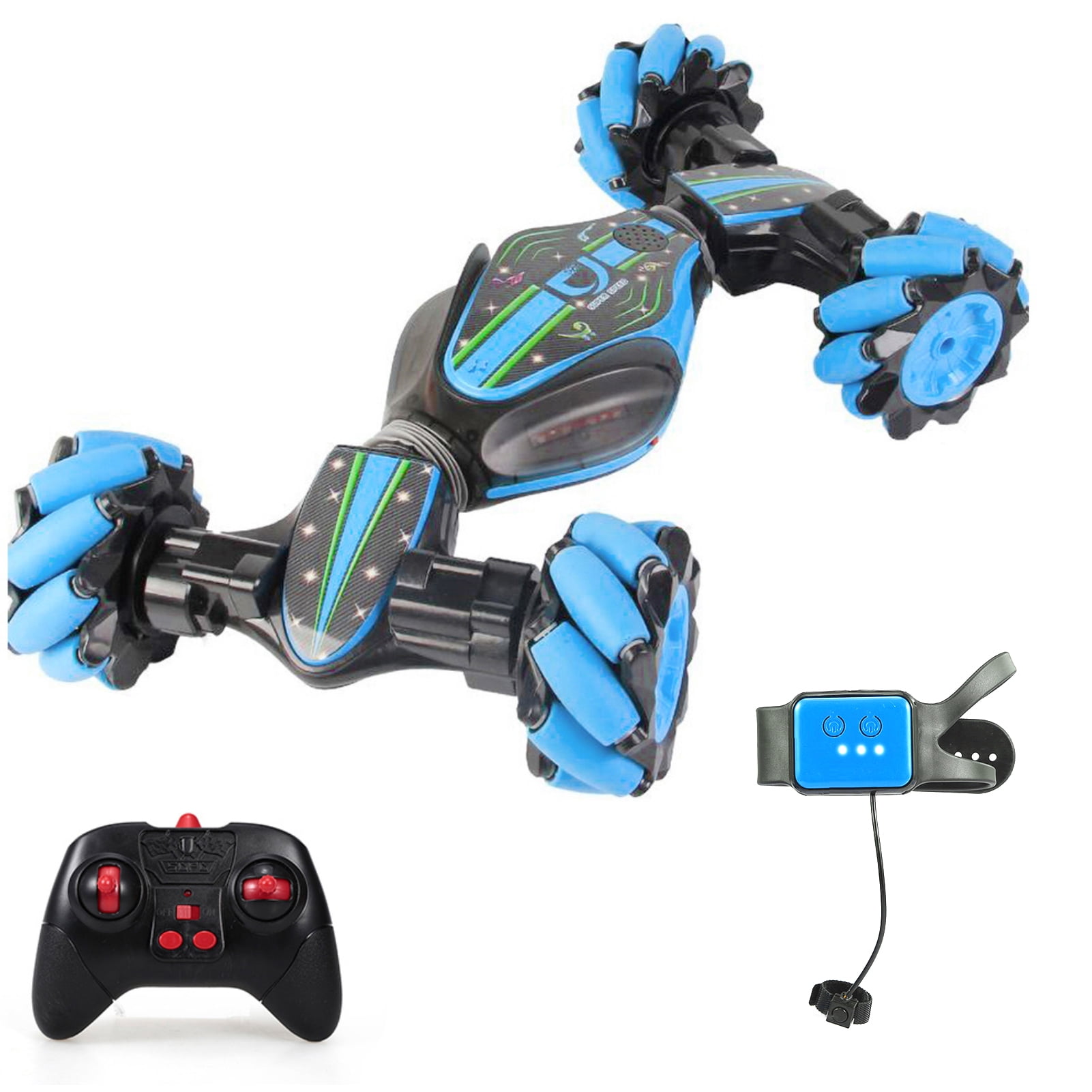 Remote Control Off-Road Gesture Sensing 4WD Double Sided Flip RC Stunt Car 