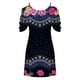 thumbnail image 5 of ICHUANYI Clearance Women‘s Summer Dresses Print Short Sleeve Off Shoulder Round Neck Dress(Hot Pink, XXL) ICHUANYI WER2023080910536, 5 of 5