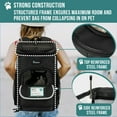 thumbnail image 5 of PetAmi Dog Backpack Carrier, Airline Approved Cat Backpacks For Carrying Small Large Cats, Pet Carrier Back Pack, Ventilated Soft Sided for Travel, Hiking, Camping, Max 18 lbs, Black, 5 of 7