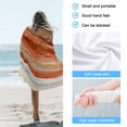 thumbnail image 4 of Beach Towel Orange Ombre Bath Pool Towels Beach Ocean Wave Abstract Absorbent Beach Towel Soft Large Quick Dry Lightweight Camping Travel Sports Yoga Gym Swim Towels for Adult 35x70 Inch, 4 of 9