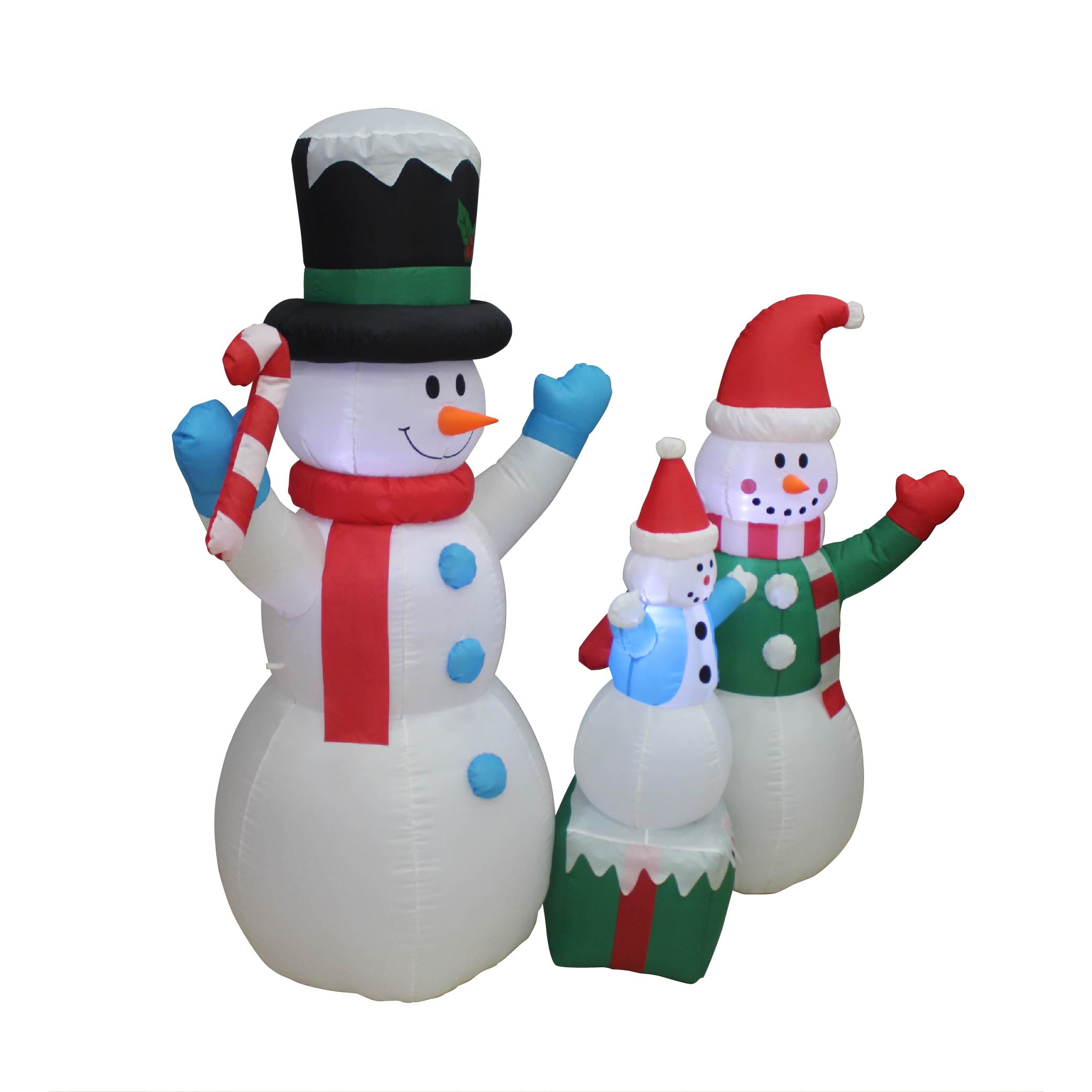 Impact Lighted Snowman Yard Inflatable, 60"