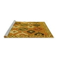 thumbnail image 2 of Ahgly Company Machine Washable Indoor Round Persian Yellow Traditional Area Rugs, 3' Round, 2 of 4