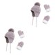 thumbnail image 2 of Guardurnaity 1 juego de gorro para niños, guantes para niños, accesorio de lana para resistir la frialdad Type7 NO7 Guardurnaity CBP231940, 2 of 6