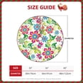 thumbnail image 2 of Defioc Vector Mexican Otomi Style Bright for Christmas Tree Skirt Snowman Xmas Tree Skirt Farmhouse Christmas Decorations Tree Mat for Holiday Party Decor-36", 2 of 6
