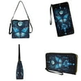 thumbnail image 4 of ZUXONGSY Butterfly Moon Floral Print Bucket Bag Tote Purse Set for Women Large Shoulder Bag with Leather Wallet Waterproof 2 Pcs Bucket Purse Set for Dating, 4 of 4
