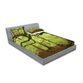 thumbnail image 2 of Ambesonne Forest Fitted Sheet & Pillow Sham Set, Woodland Natural Beauty, Full, Green Brown, 2 of 2