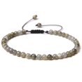 thumbnail image 2 of Pulsera tejida de piedra de ágata natural explosiva de 4mm, cuentas de piedra semipreciosa para mujer, mini Pulsera de energía, joyería de moda intermitente, 2 of 2
