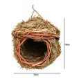 thumbnail image 3 of Casas de pájaros hechas Accesorios de decoración para hogar Casas para pájaros colgantes para exteriores Chickadee & Bird Hut Hierba Casa para CUTICAT Casa del colibrí, 3 of 7