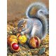 thumbnail image 1 of HOMFUN-pintura de diamante 5D DIY "ardilla bosque de Otoño", bordado de diamantes de imitación cuadrados/redondos, estilo punto de cruz, 1 of 4