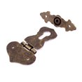 thumbnail image 4 of Unique Bargains Drawer Furniture Case Box Retro Style Hasp Lock Latch Set Bronze Tone, 4 of 4