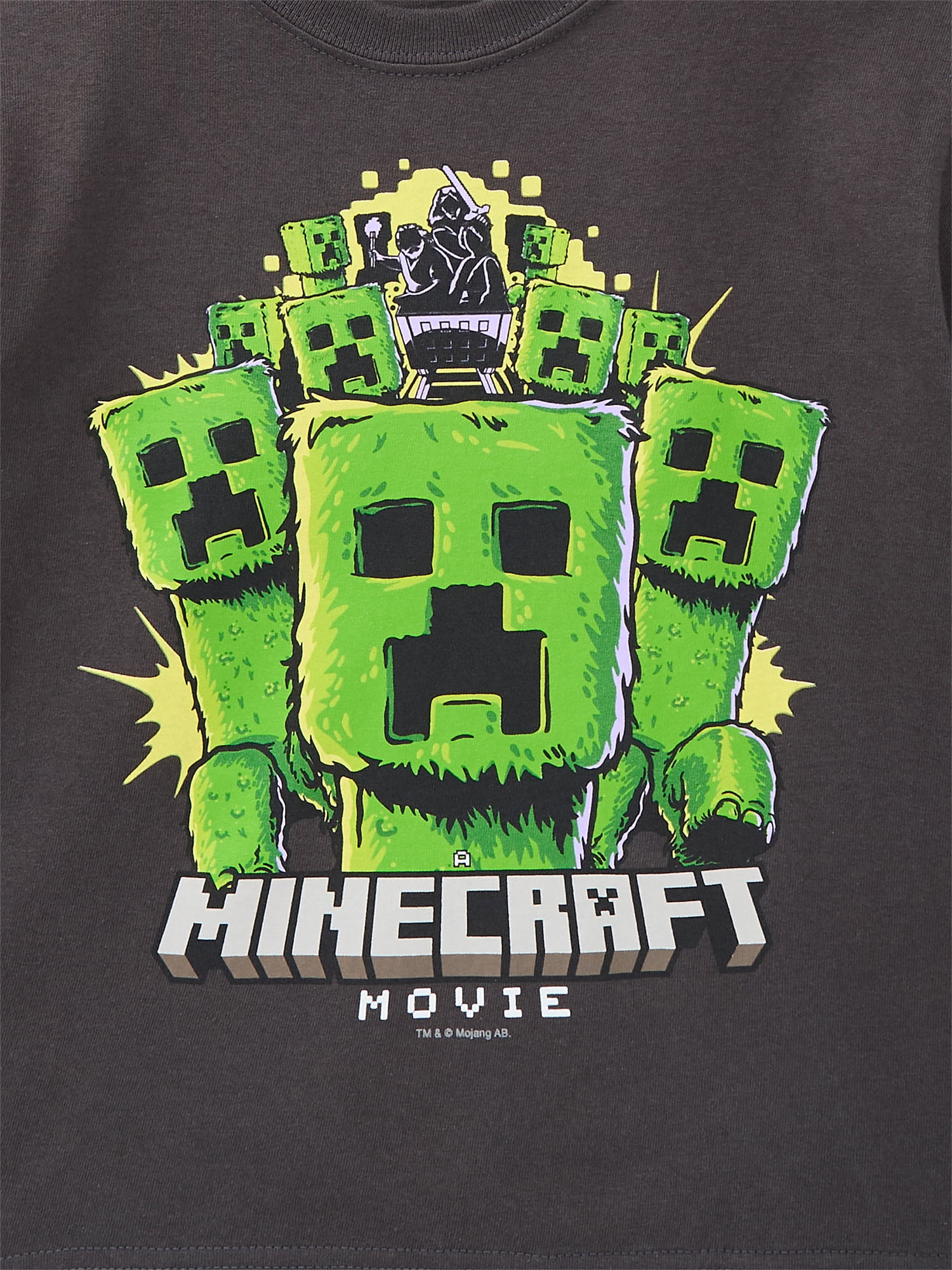 Minecraft Boys Cotton Graphic Tee with Short Sleeves, 2-Pack, Sizes XS-XXL