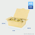 thumbnail image 4 of Karat [300 ct] Paper Folding Take-Out Container | Vented Holes | 45 fl. oz | Kraft, 4 of 13