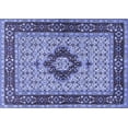 thumbnail image 1 of Ahgly Company Indoor Rectangle Persian Blue Traditional Area Rugs, 2' x 4', 1 of 4
