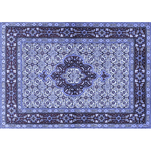 Ahgly Company Indoor Rectangle Persian Blue Traditional Area Rugs, 2' x 4'