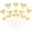 Gold, variant on 28pcs Gold Glitter Heart Cupcake Toppers Sweet Love Theme Heart Cake Pick Decorations Wedding Engagement Bridal Shower Birthday Valentine's Day Party Decorations