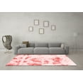 thumbnail image 3 of Ahgly Company Indoor Square Abstract Red Modern Area Rugs, 5' Square, 3 of 4