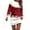 Red, variant on Fiaer Snowflake Long Sleeve Dress for Women Christmas Sweatshirt Dress Fall Fashion Outfits Xmas Casual Mini Skirts Green XXL