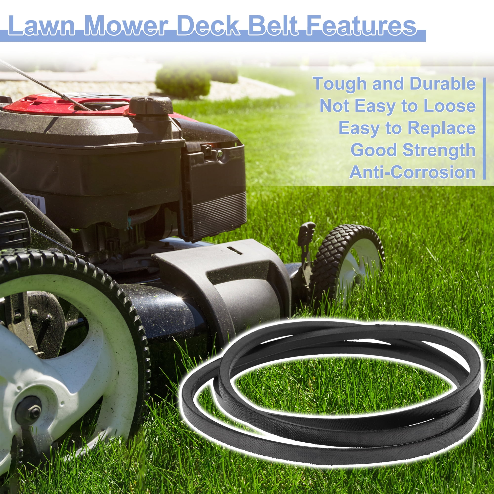 Unique Bargains Lawn Mower Deck Belt for Husqvarna 22 Inch AWD Walk-Behind Mower