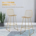 thumbnail image 3 of HOMCOM Metal Wire Bar Stools, Bar Height Barstools, 30" Seat Height, 3 of 9