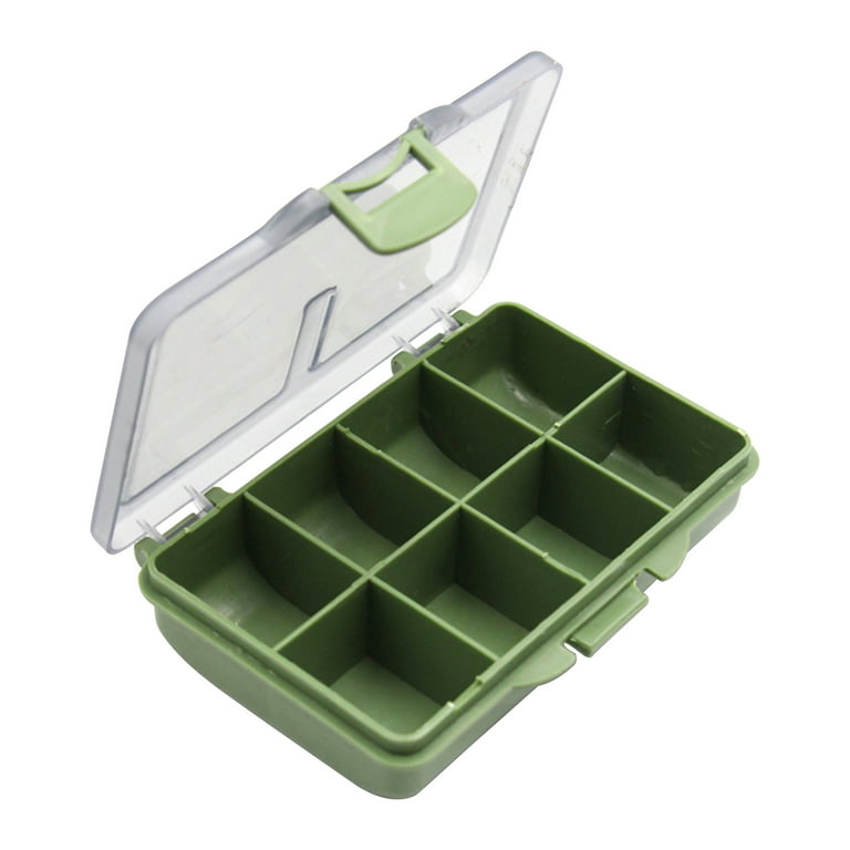 SPRING PARK Plastic Organizer Container Storage Box Compartment for Fishing  Hook Small Accessories 