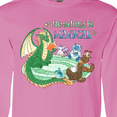 thumbnail image 4 of Inktastic Reading is Magical Dragon Green Dragon with Book Long Sleeve T-Shirt, 4 of 5