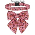 thumbnail image 4 of Mumup Christmas Dog Collar, Adjustable Classic Red Plaid Xmas Collars with Removable Bowtie Christmas Dog Collars for Medium Dogs Pets, 4 of 5