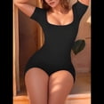 thumbnail image 3 of Cortos para Mujer, de Entrenamiento de una Pieza, Trajes de Yoga, Moda de Verano, Ropa de Vacaciones 2025 Negro L, 3 of 6