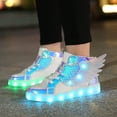 thumbnail image 5 of YUNICUS kids Rechargeable Light Up Shoes LED USB Wings Sneakers, 5 of 5