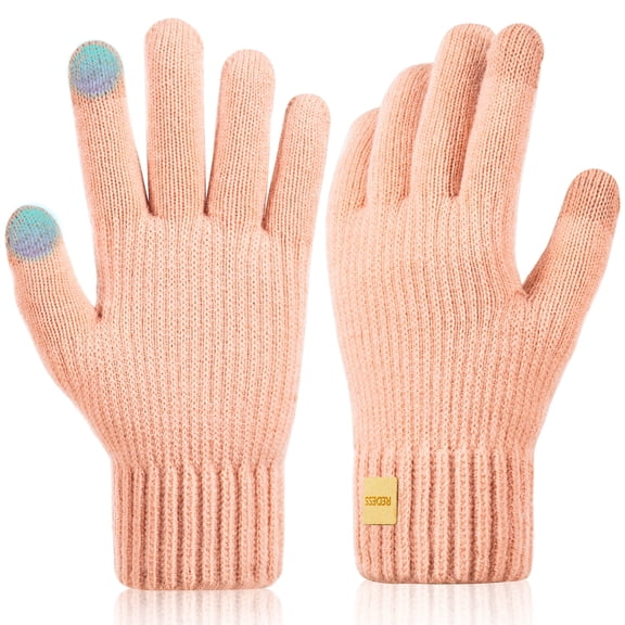 REDESS Winter Gloves for Men and Women Touch Screen Knit Warm Gloves for Cold Weather