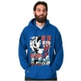 thumbnail image 5 of The Smurfs Kanji Up To No Good Hoodie Hooded Sweatshirt Men Brisco Brands X, 5 of 6