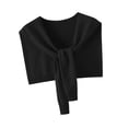 thumbnail image 2 of Chales de punto para mujer, regalo, estilo casual y elegante para el día a día, chal de moda, suéter Negro, 2 of 9